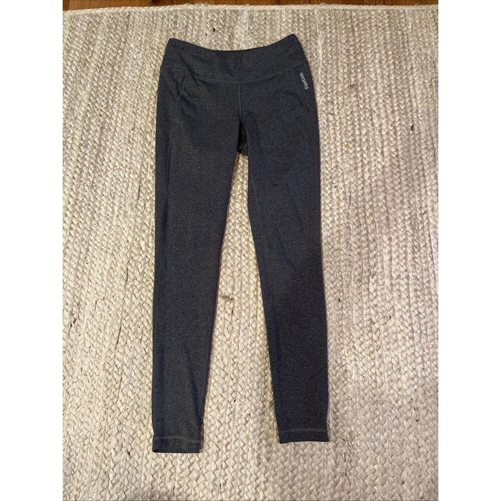 Women’s Reebok, Heather, Gray Leggings, Size Medium